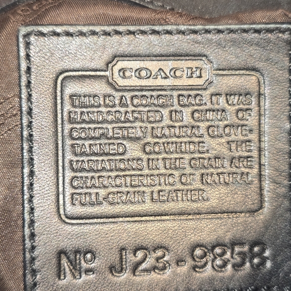 Coach Vintage Black Leather Backpack Purse - Picture 5 of 8